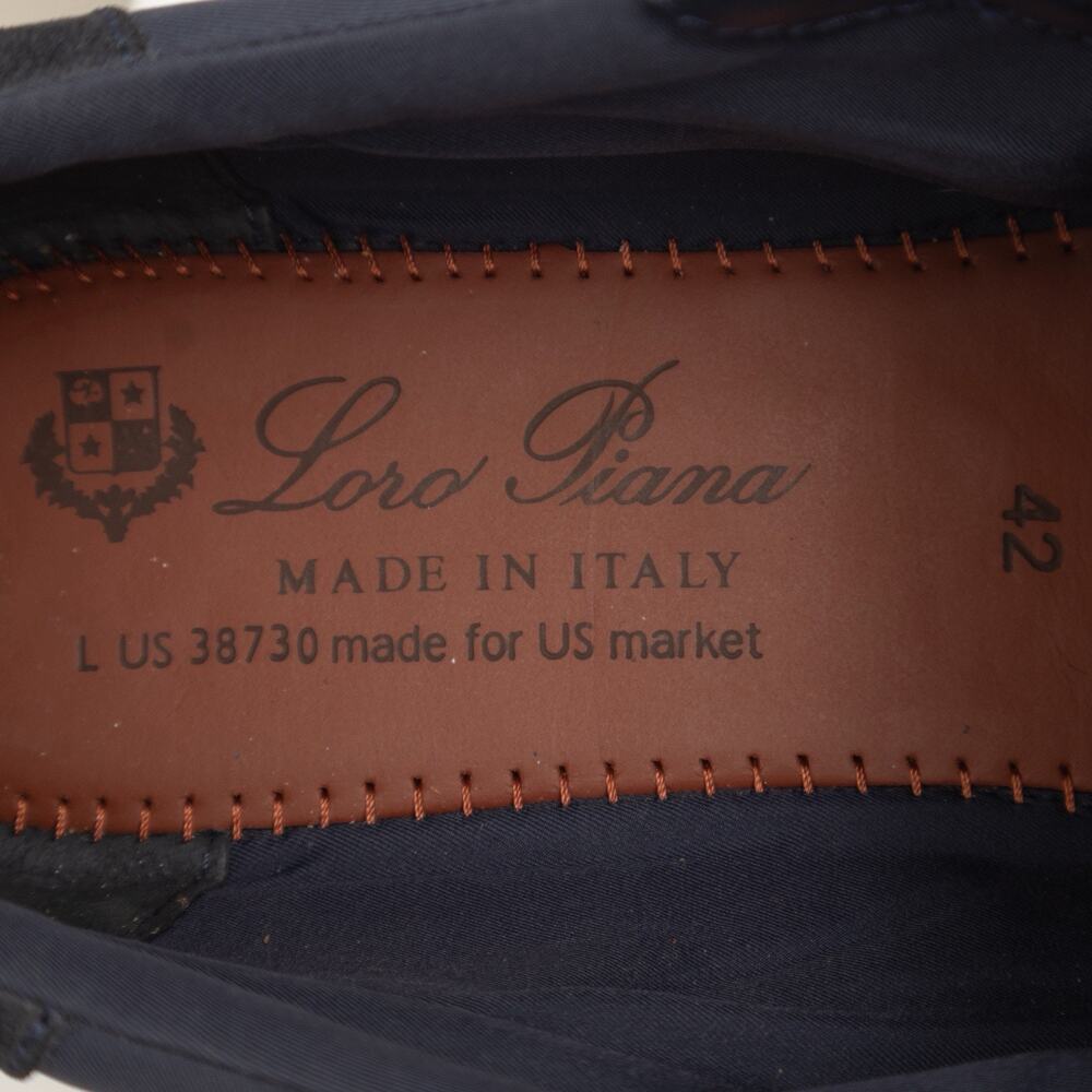 Loro Piana Men’s Modular Walk Navy Suede Storm System Sneakers EUR 42 US9 - Picture 16 of 16